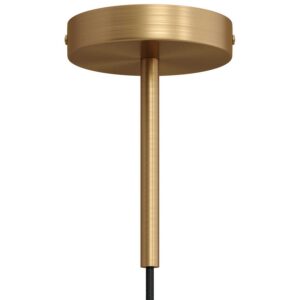 Cylindrical metal ceiling socket, conical cable retainer Creative Cables, bronze matt