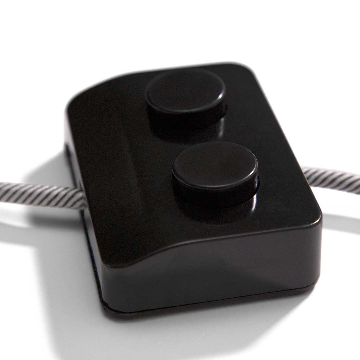 Double leg switch, design Achille Castiglioni Creative Cables, black