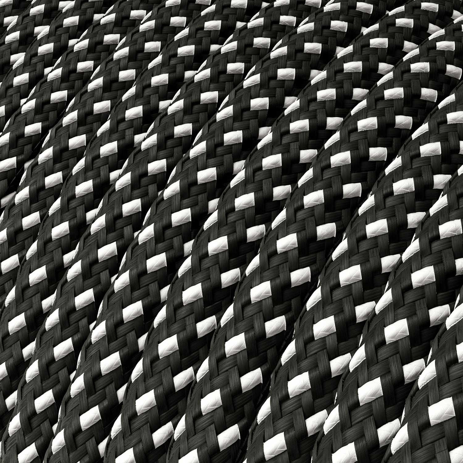 Textile cable Creative Cables, glossy 3d starry sky, 3-core