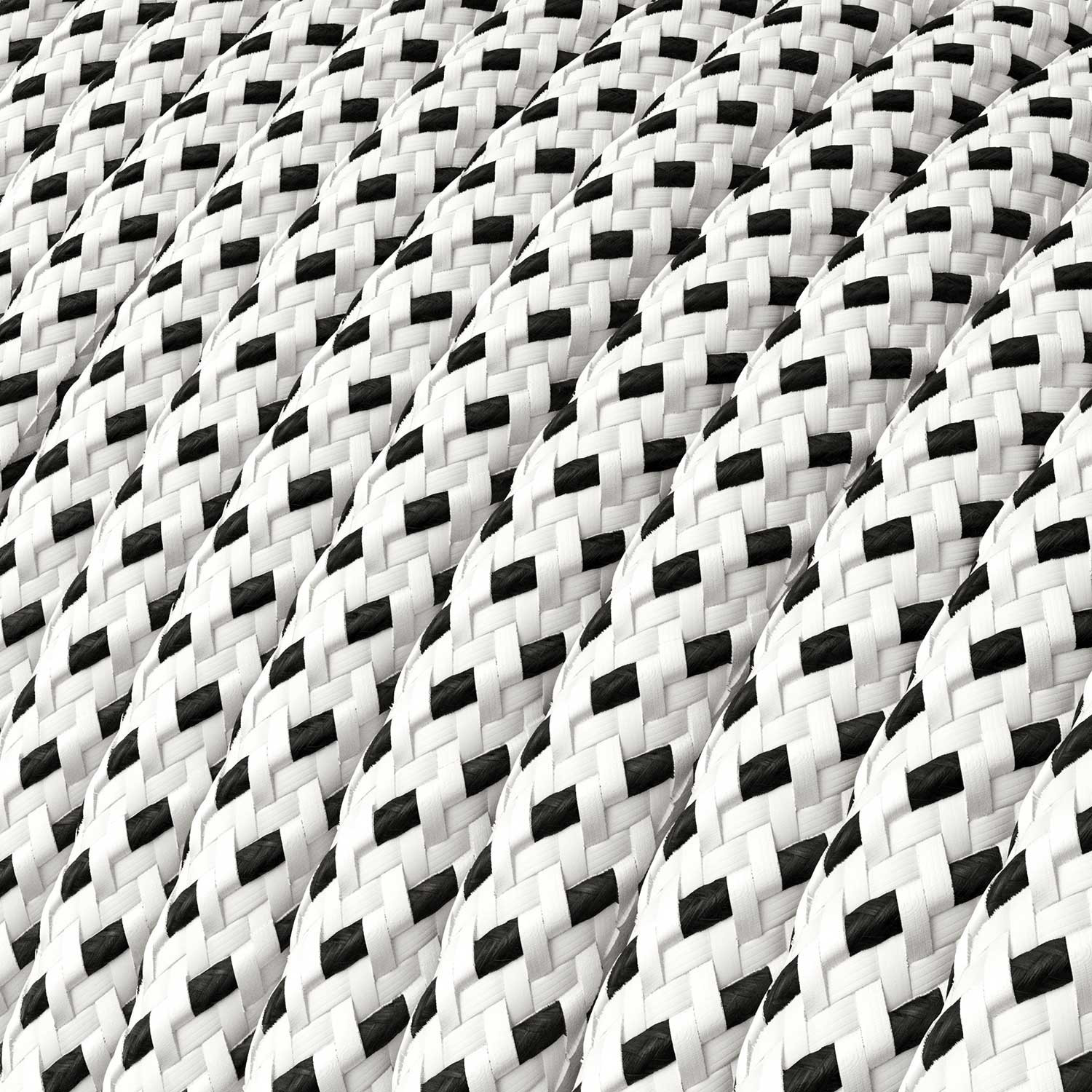 Textile cable Creative Cables, glossy 3d stracciatella, 3-core