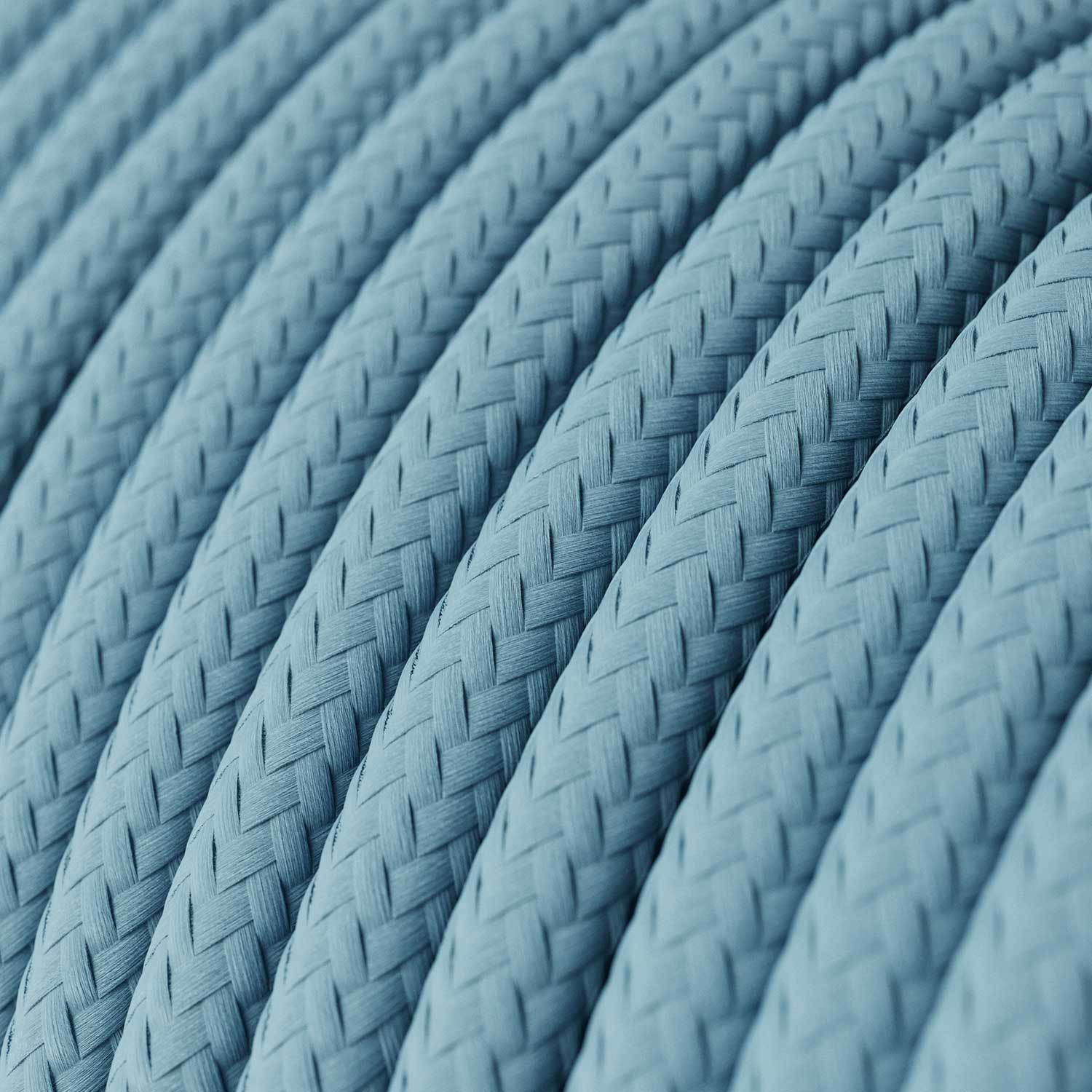 Textile cable Creative Cables, glossy children's blue, 3-core