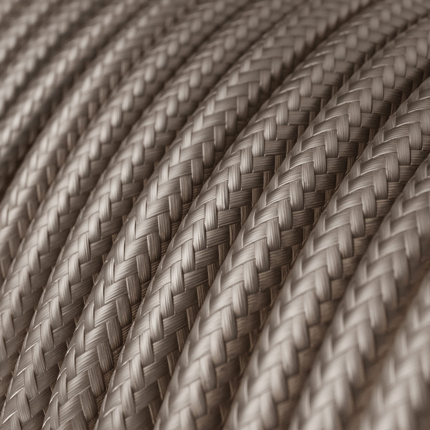 Textile cable Creative Cables, glossy cipria, 3-core