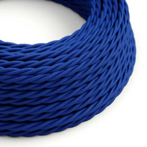 Textile cable Creative Cables, glossy classic blue, 3-core