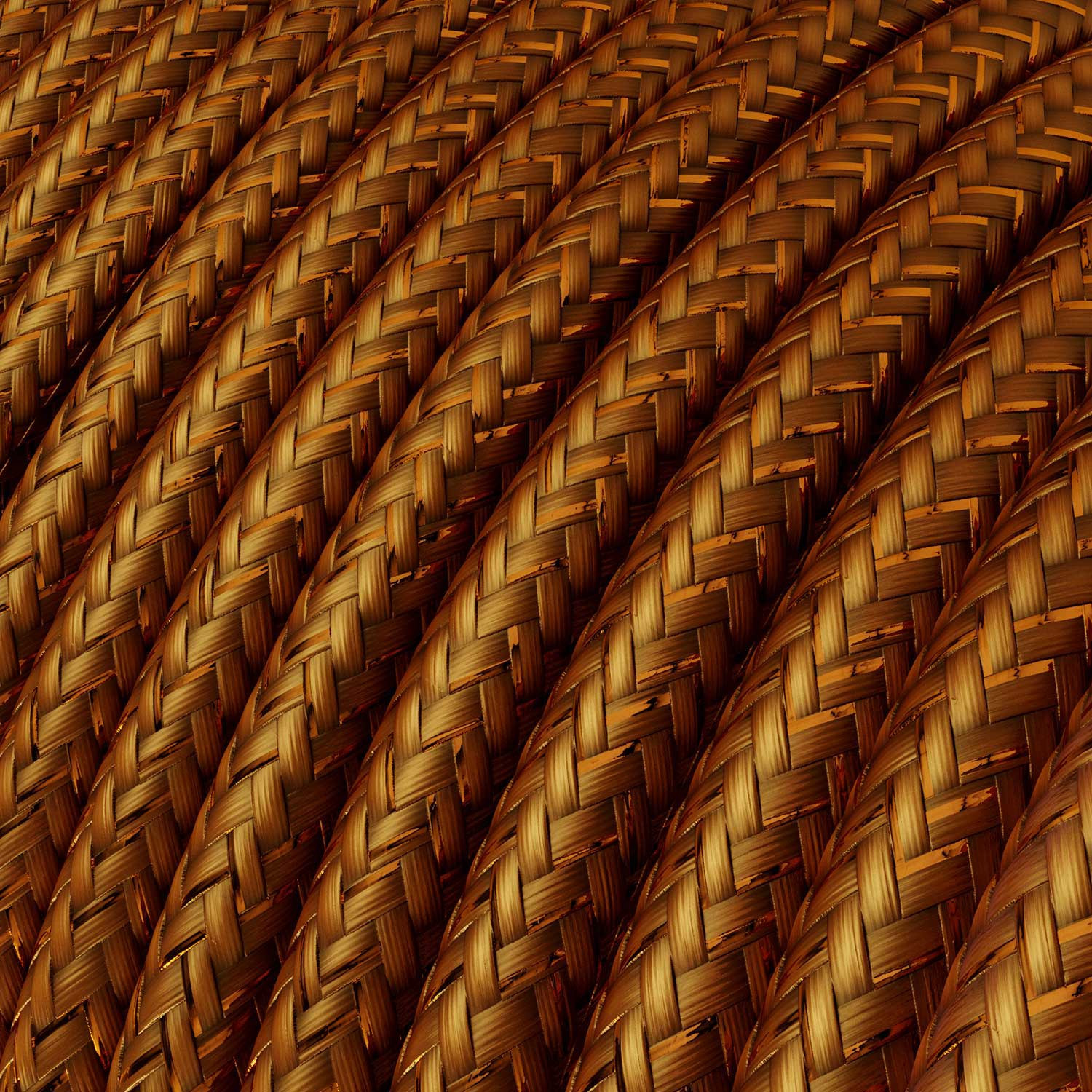 Textile cable Creative Cables, glossy copper, 3-core