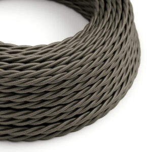 Textile cable Creative Cables, glossy dark grey, 3-core