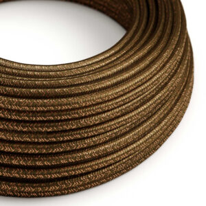 Textile cable Creative Cables, glossy espresso brown, 3-core