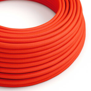 Textile cable Creative Cables, glossy fluo orange, 3-core