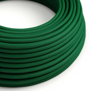 Textile cable Creative Cables, glossy forest green, 3-core