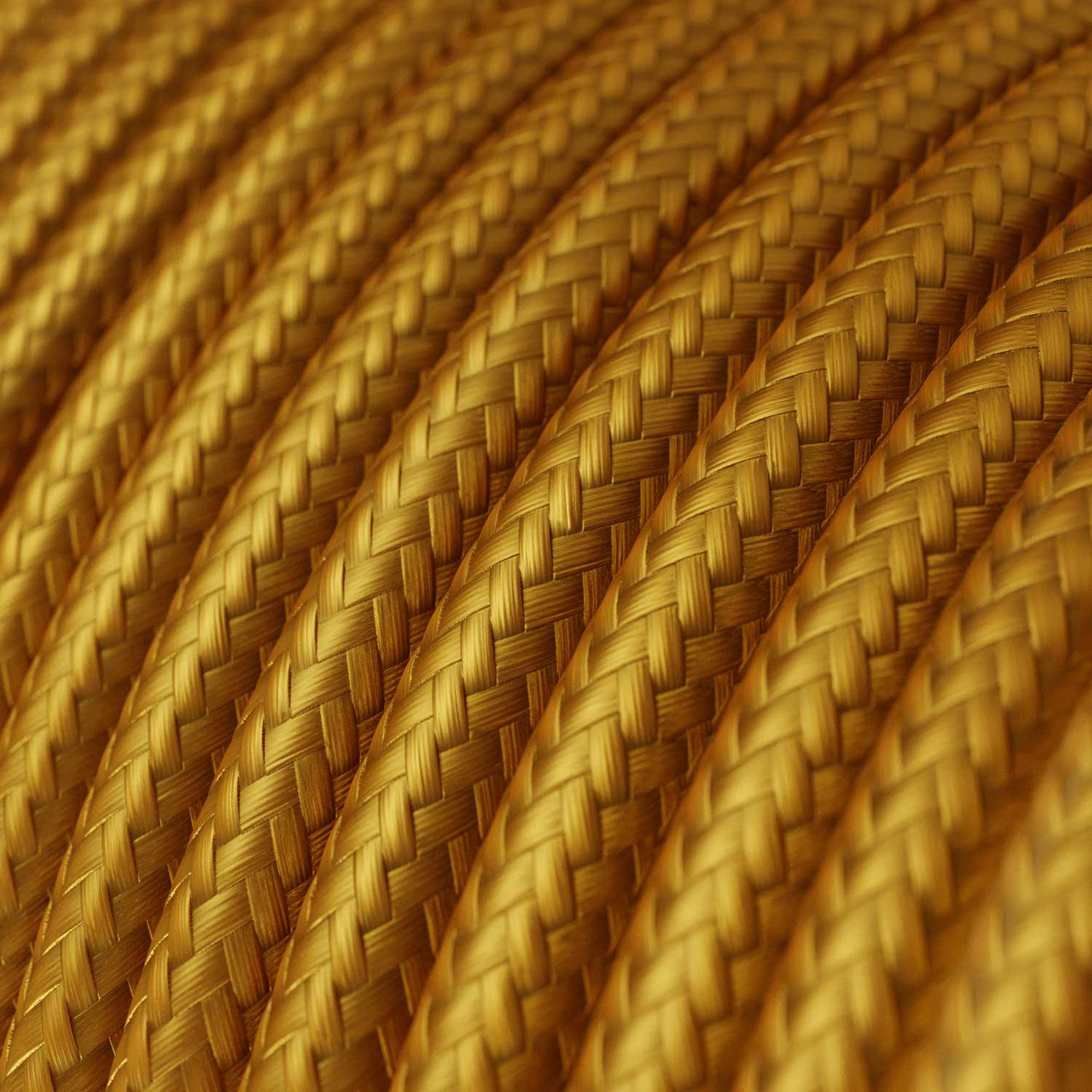 Textile cable Creative Cables, glossy gold