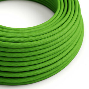 Textile cable Creative Cables, glossy lime green, 3-core