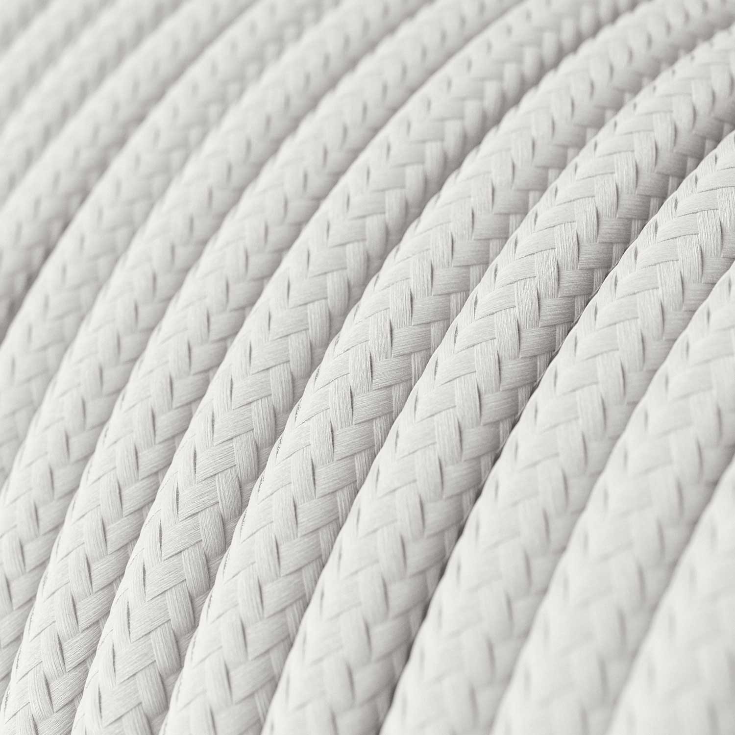 Textile cable Creative Cables, White (3-core)