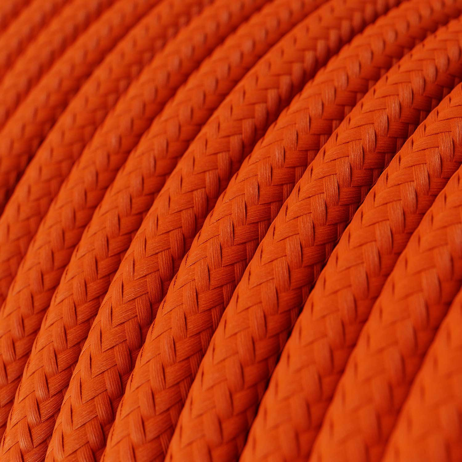 Textile cable Creative Cables, glossy orange flame, 3-core