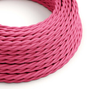 Textile cable Creative Cables, glossy pink fuchsia