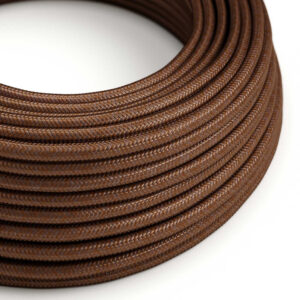 Textile cable Creative Cables, glossy rust, 3-core