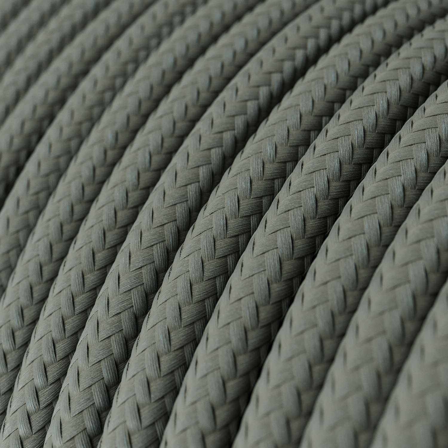 Textile cable Creative Cables, glossy smoky grey, 3-core