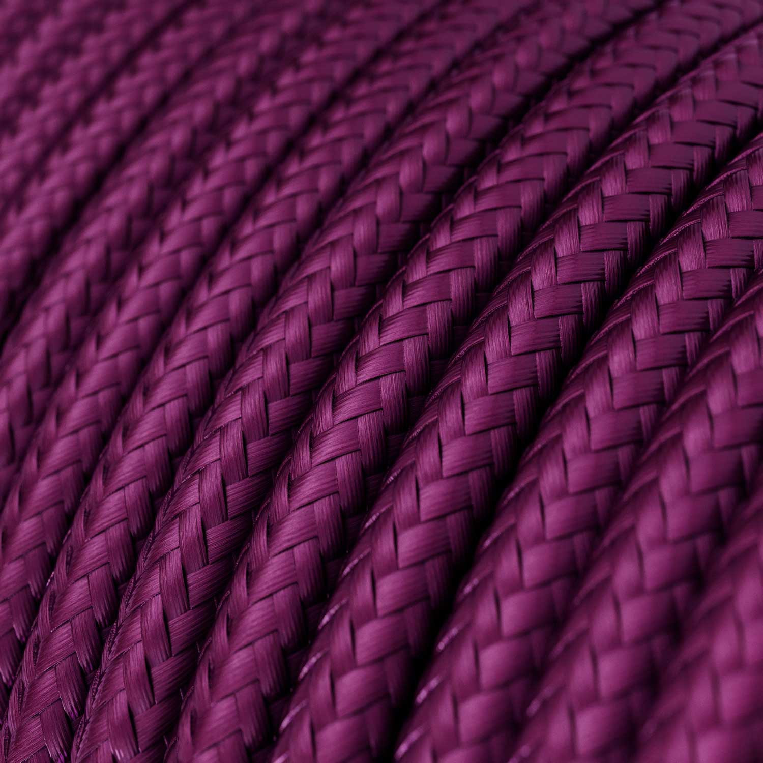 Textile cable Creative Cables, glossy ultraviolet, 3-core