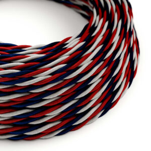 Textile cable Creative Cables, glossy usa, 3-core