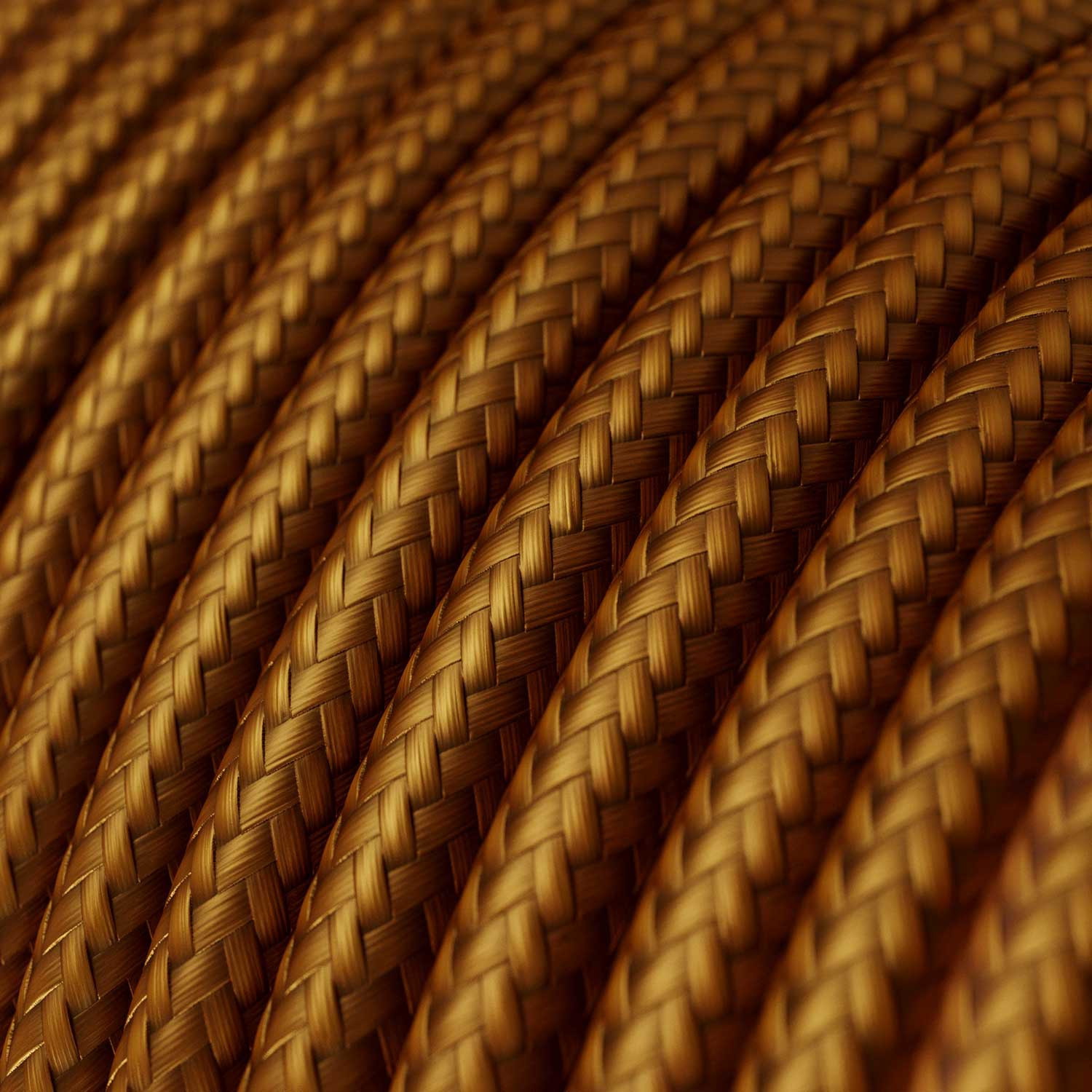 Textile cable Creative Cables, glossy whisky, 3-core