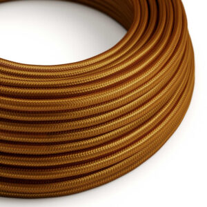 Textile cable Creative Cables, glossy whisky, 3-core