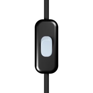 Included single-pole switch with button Creative Cables, pastel blue