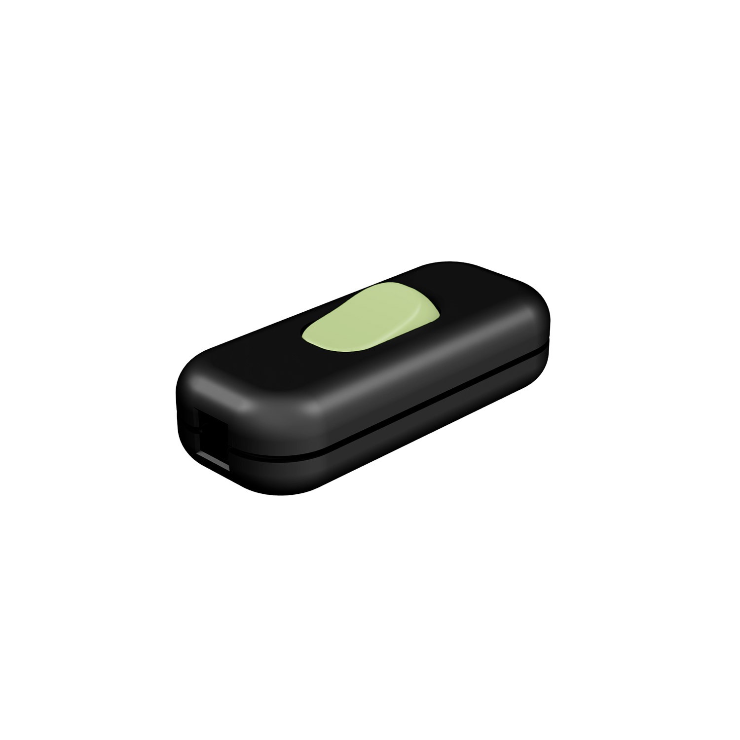 Included single-pole switch with button Creative Cables, pastel green