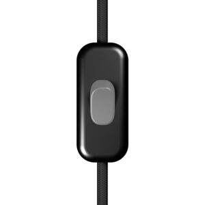 Included single-pole switch with button Creative Cables, titanium