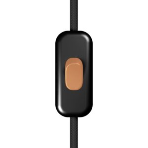 Included single-pole switch with button Creative Cables, copper