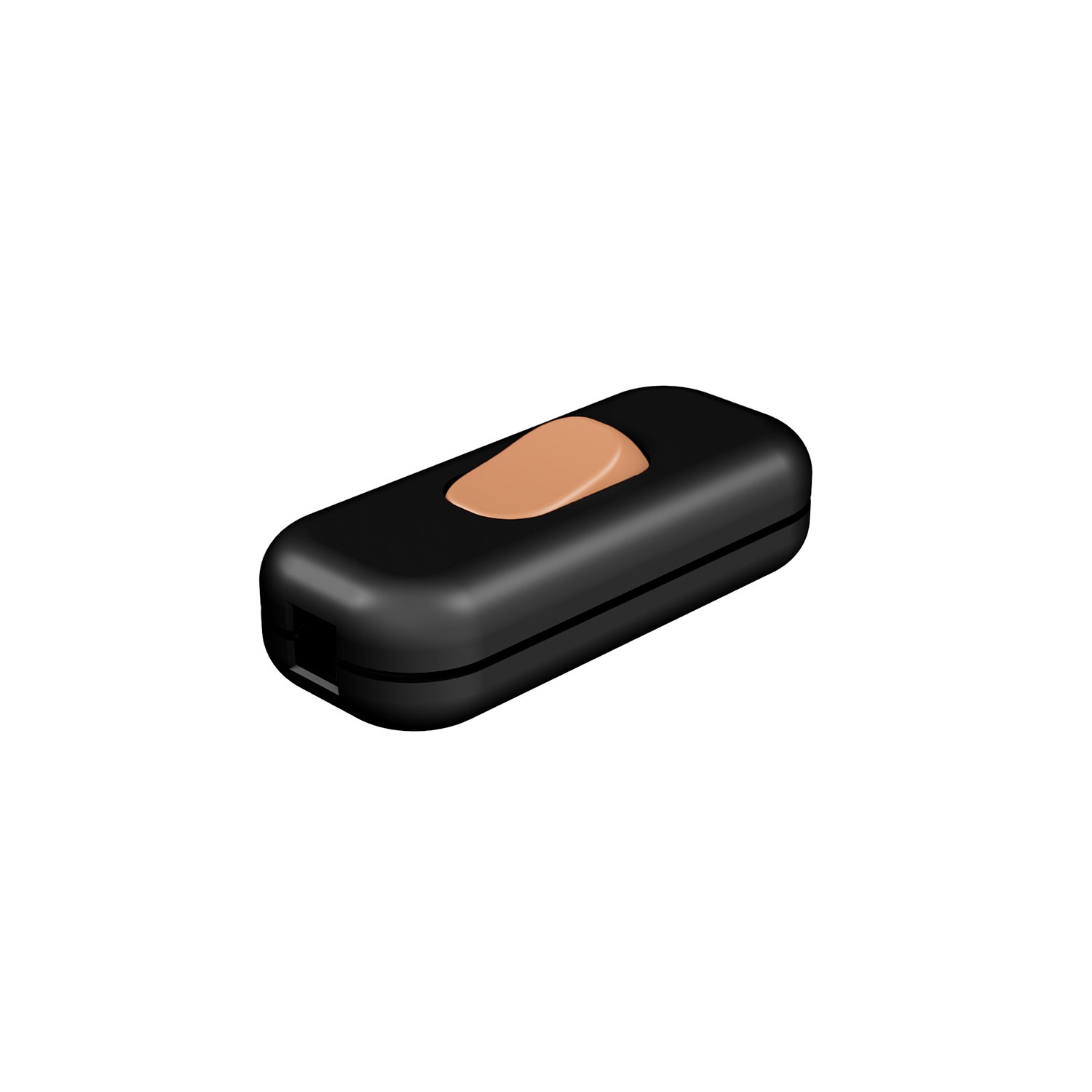 Included single-pole switch with button Creative Cables, copper