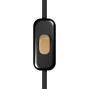 Included single-pole switch with button Creative Cables, Bronze