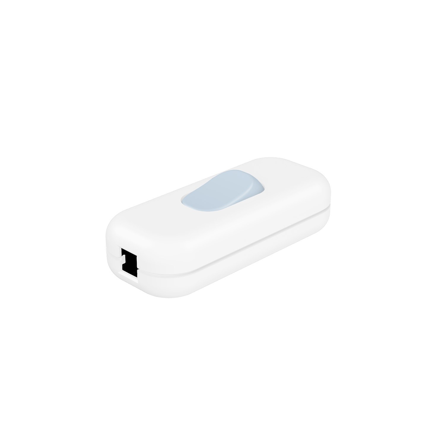 Included single-pole switch with button Creative Cables, pastel blue