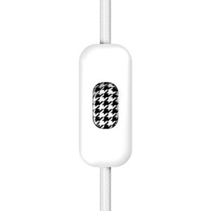 Included single-pole switch with button Creative Cables, duck foot pattern