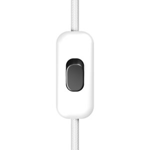Included single-pole switch with button Creative Cables, black
