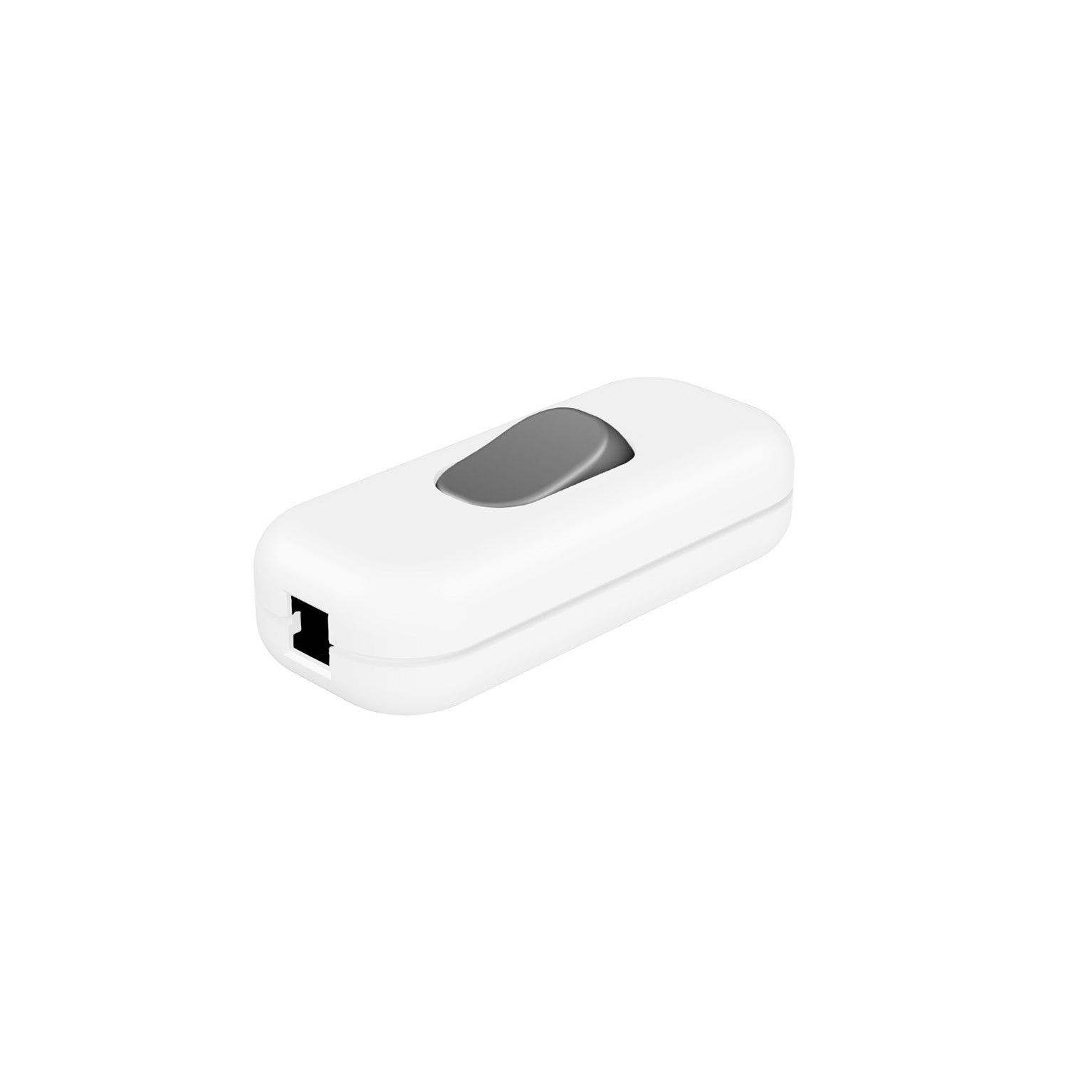Included single-pole switch with button Creative Cables, titanium