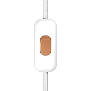 Included single-pole switch with button Creative Cables, copper