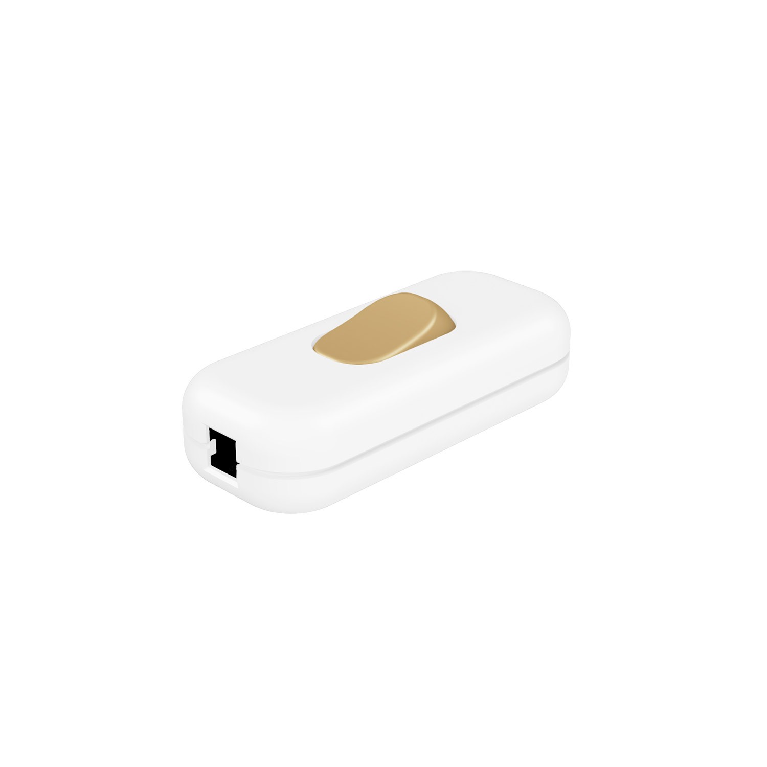Included single-pole switch with button Creative Cables, Bronze