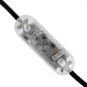 Dimmer with included switch Creative Cables, transparent