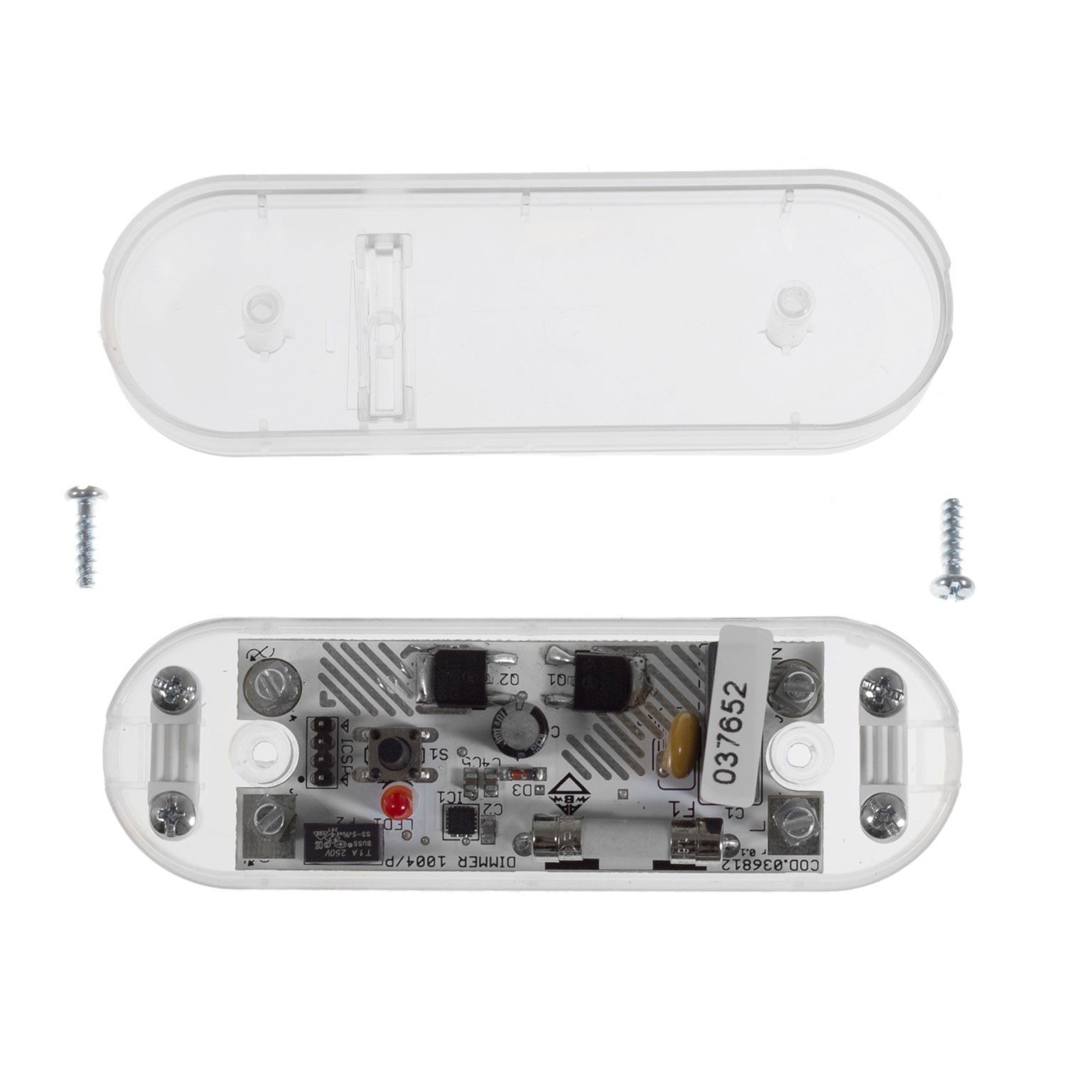 Dimmer with included switch Creative Cables, transparent