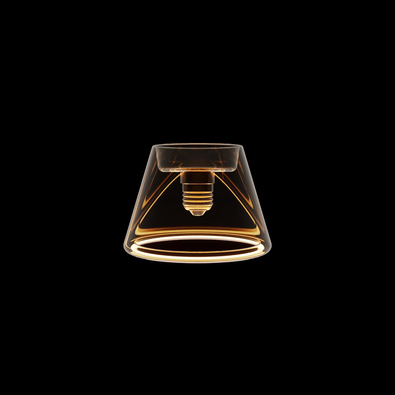 LED bulb Creative Cables cone, transparent, 6W 2200K E27
