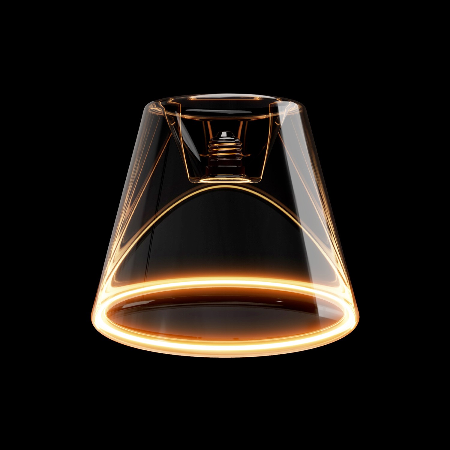 LED bulb Creative Cables cone, transparent, 6W 2200K E27