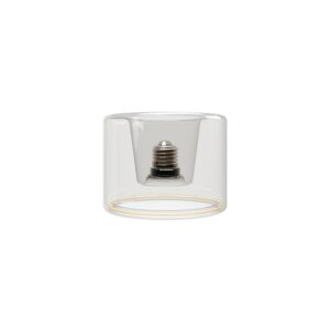 LED bulb Creative Cables ring, transparent, 6W 2200K E27