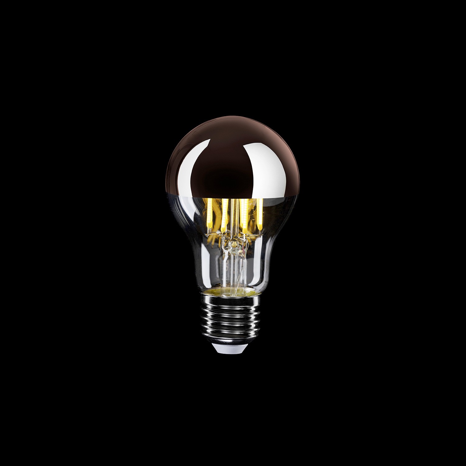 LED bulb Creative Cables drop-shaped, copper, 7W 2700K E27