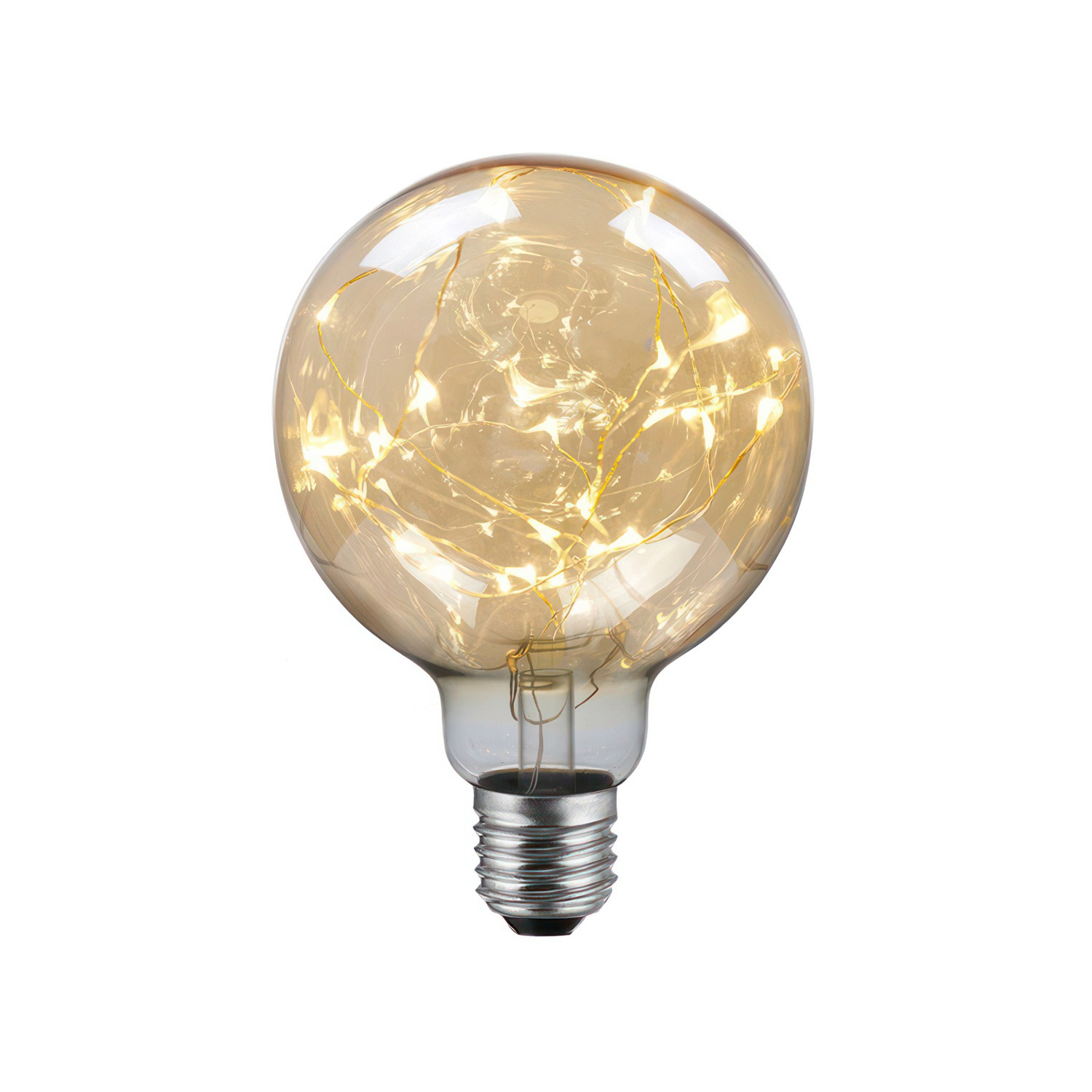 LED bulb Creative Cables ball, gold, 2W 2000K E27