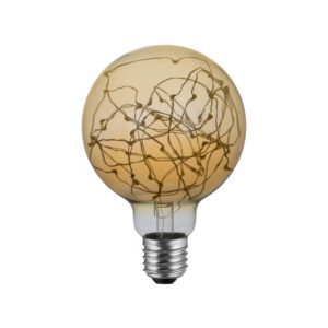 LED bulb Creative Cables ball, gold, 2W 2000K E27