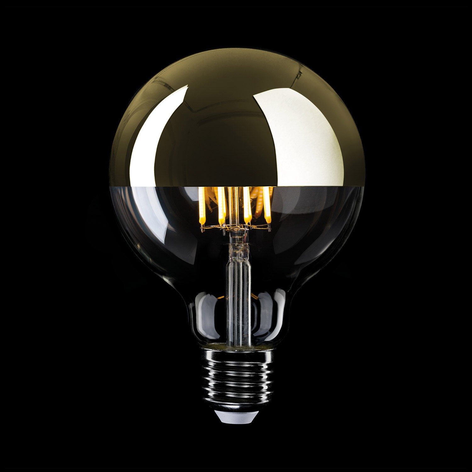 LED bulb Creative Cables ball, gold, 7W 2700K E27