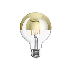 LED bulb Creative Cables half-sphere ball G95, gold, 7W 2700K E27