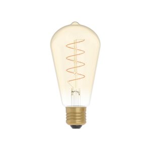 LED bulb Creative Cables Edison ST64, curved filament, gold, 4W 1800K E27