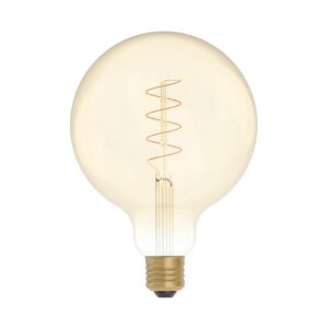 LED bulb Creative Cables ball G125, curved filament, gold, 4W 1800K E27