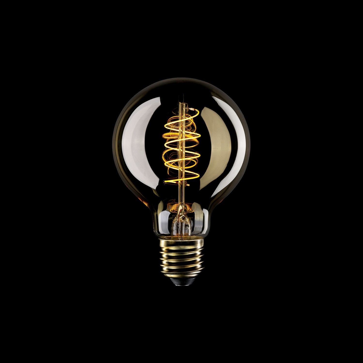 LED bulb Creative Cables ball, gold, 4W 1800K E27