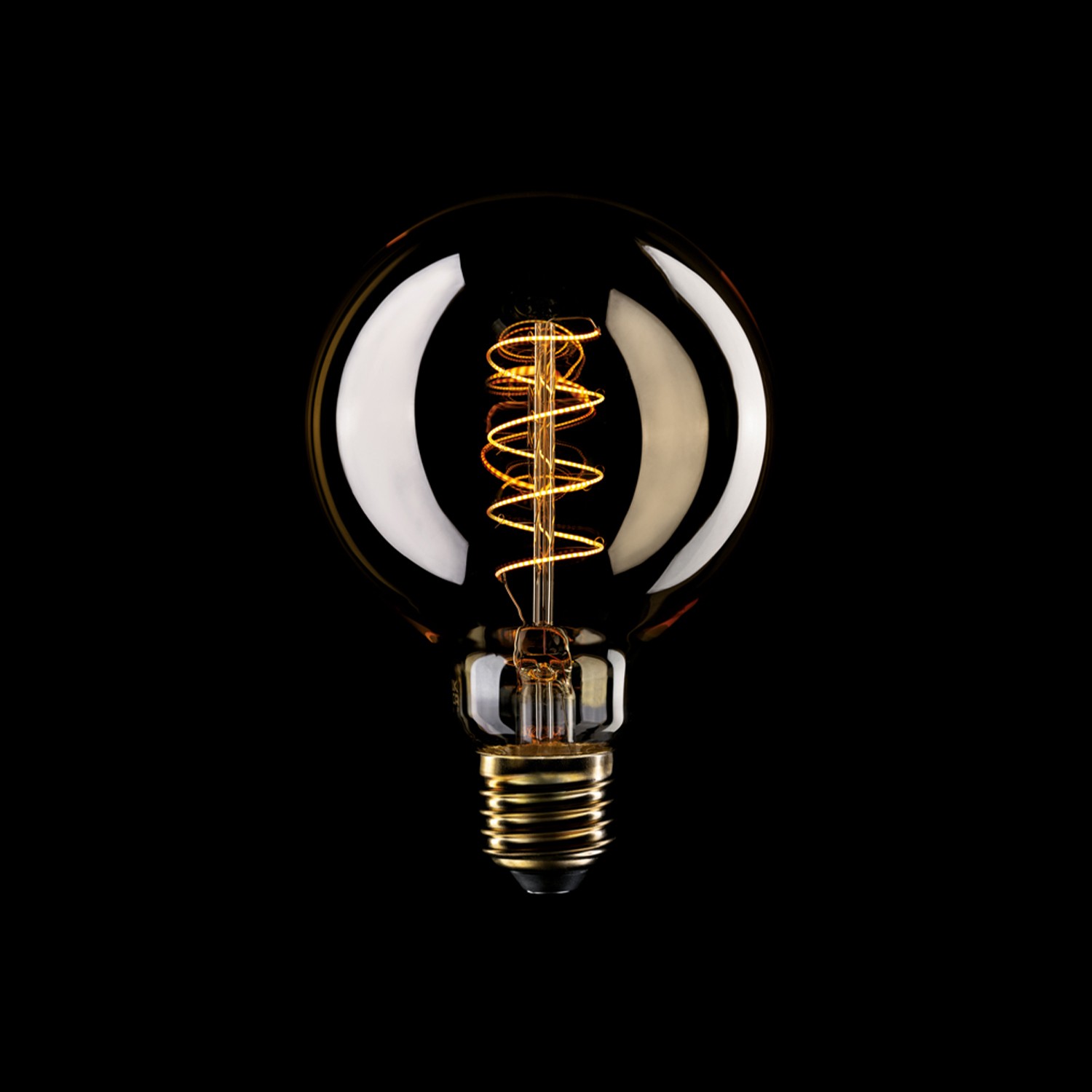 LED bulb Creative Cables ball, gold, 4W 1800K E27