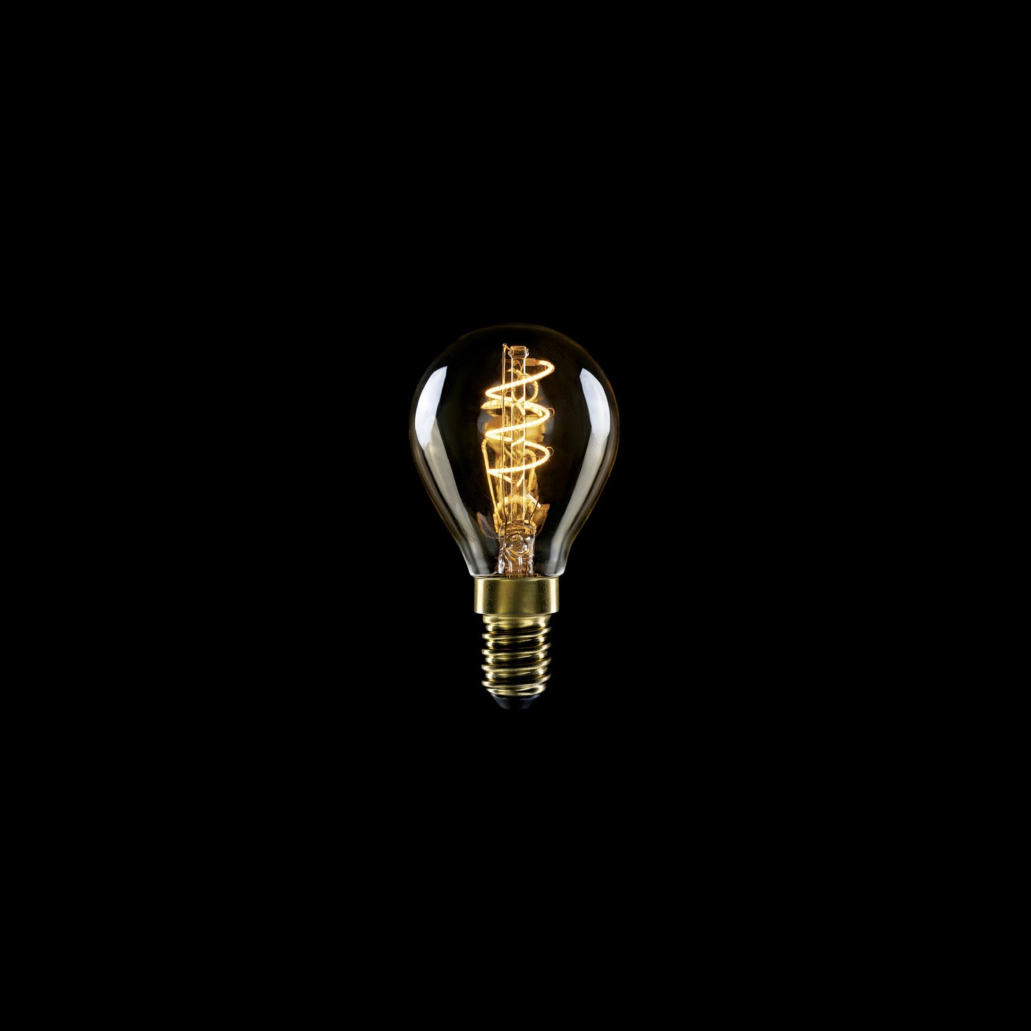 LED bulb Creative Cables ball, gold, 2.2W 1800K E14